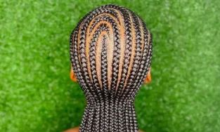 Photo de tresses envoyée par la cliente